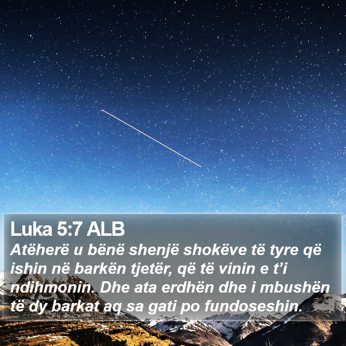 Luka 5:7 ALB Bible Study