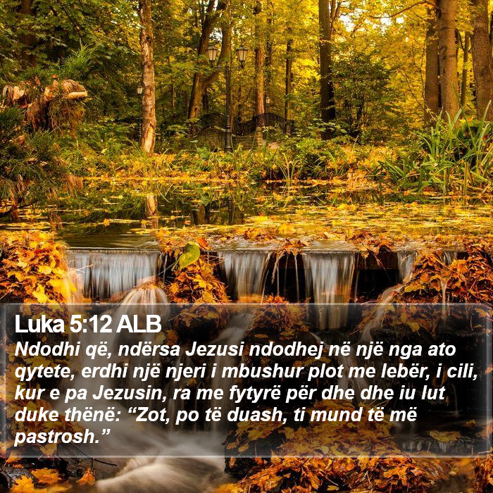 Luka 5:12 ALB Bible Study