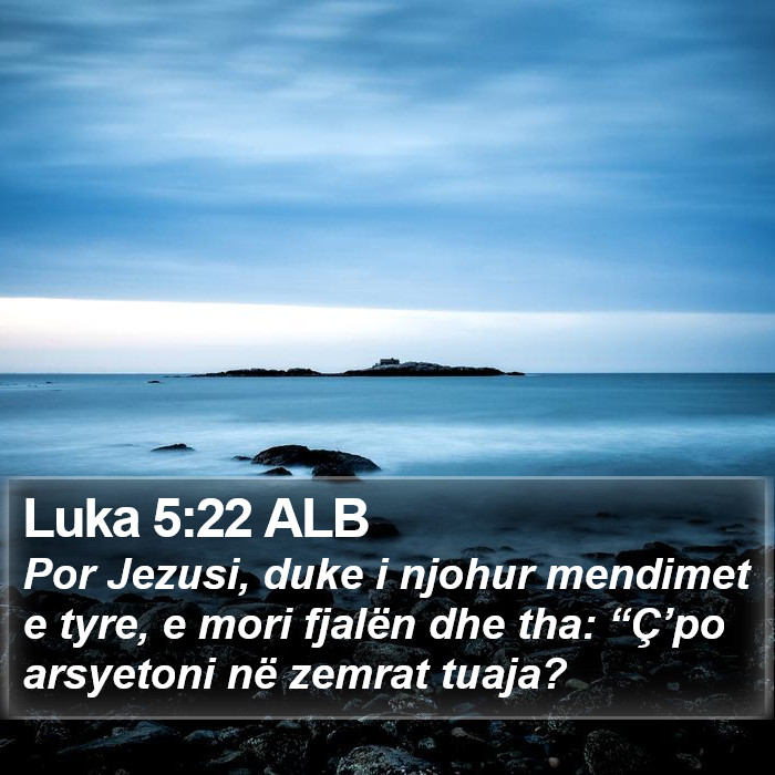 Luka 5:22 ALB Bible Study