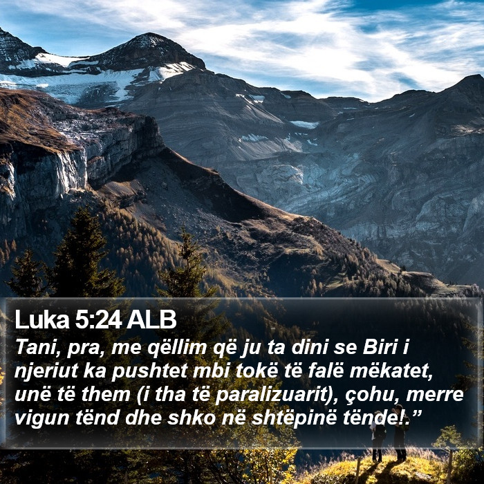 Luka 5:24 ALB Bible Study