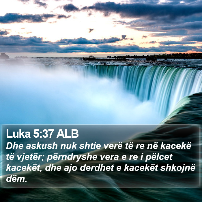 Luka 5:37 ALB Bible Study