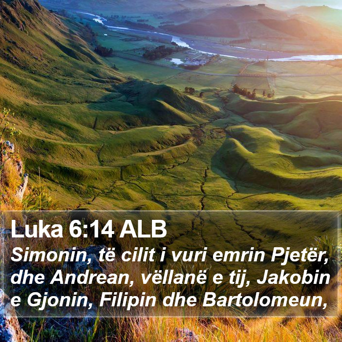 Luka 6:14 ALB Bible Study