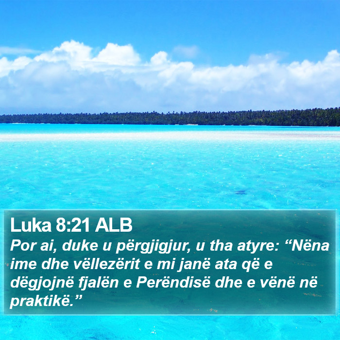 Luka 8:21 ALB Bible Study