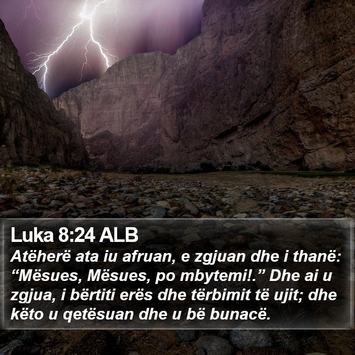 Luka 8:24 ALB Bible Study