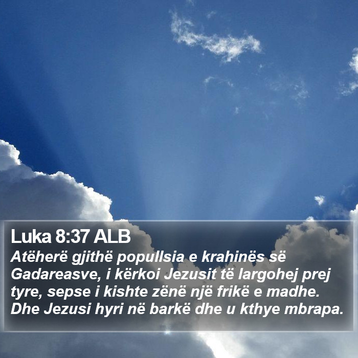 Luka 8:37 ALB Bible Study