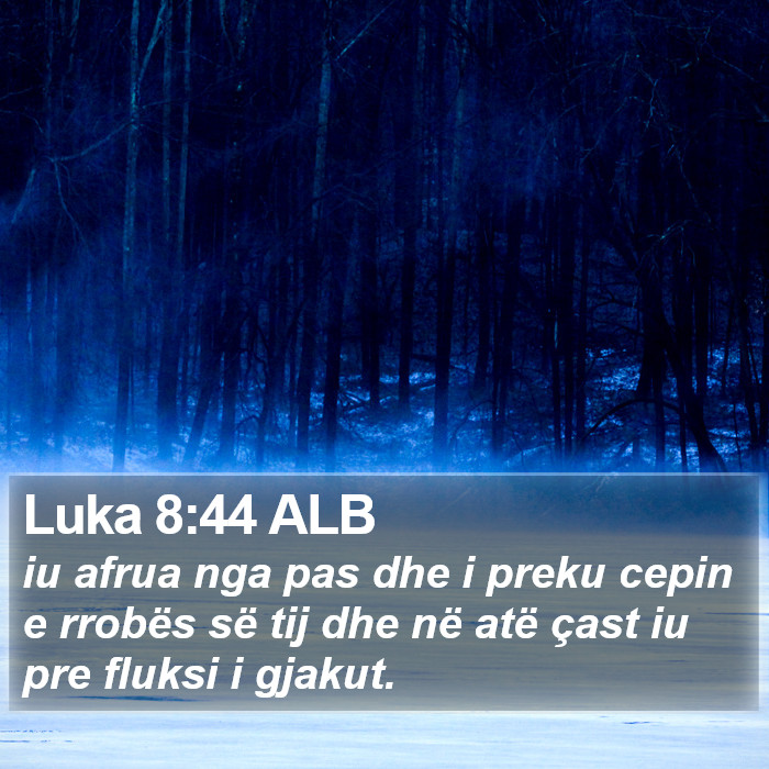 Luka 8:44 ALB Bible Study