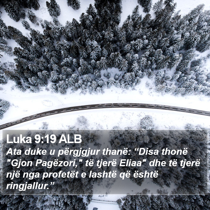 Luka 9:19 ALB Bible Study