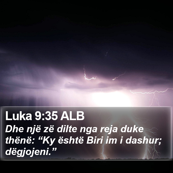 Luka 9:35 ALB Bible Study