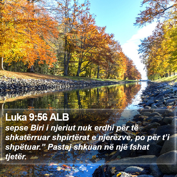 Luka 9:56 ALB Bible Study