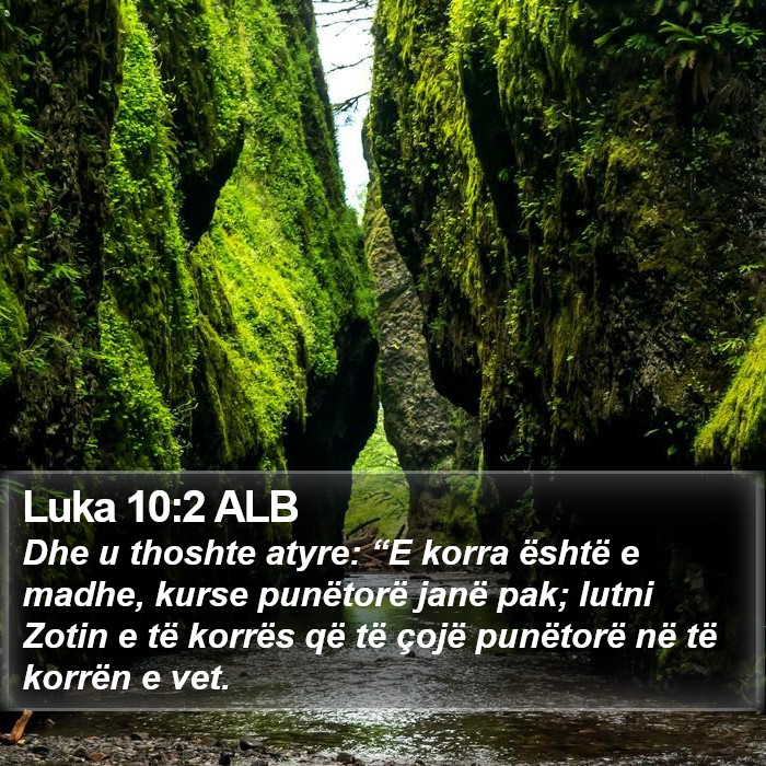 Luka 10:2 ALB Bible Study