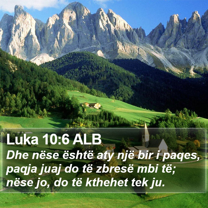 Luka 10:6 ALB Bible Study