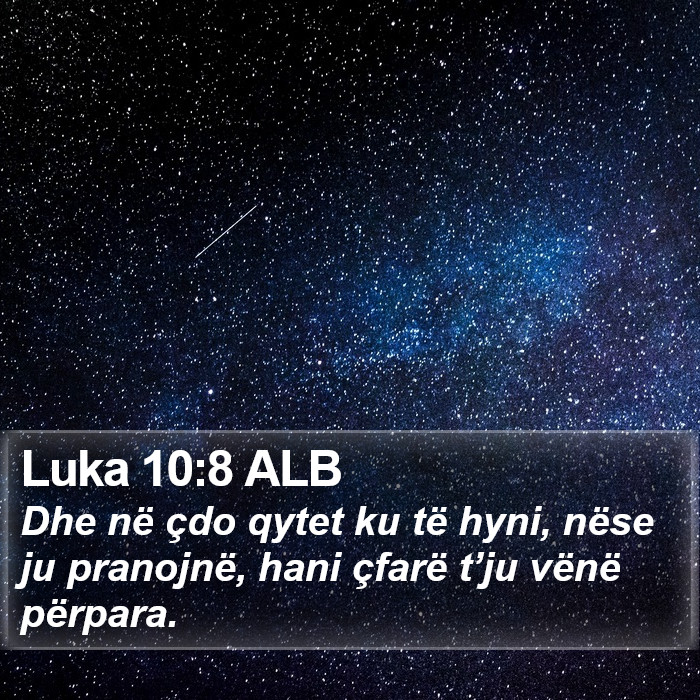 Luka 10:8 ALB Bible Study