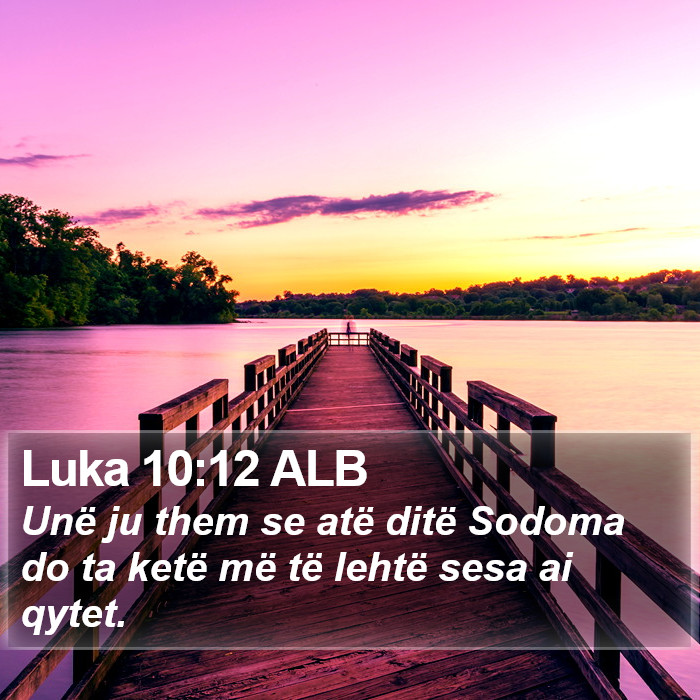 Luka 10:12 ALB Bible Study