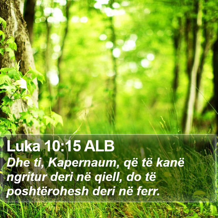 Luka 10:15 ALB Bible Study