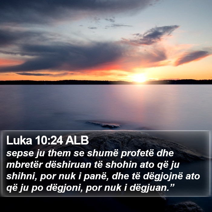 Luka 10:24 ALB Bible Study