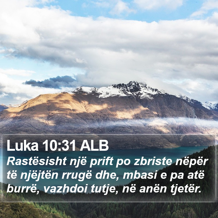 Luka 10:31 ALB Bible Study