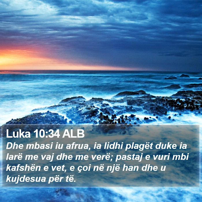 Luka 10:34 ALB Bible Study