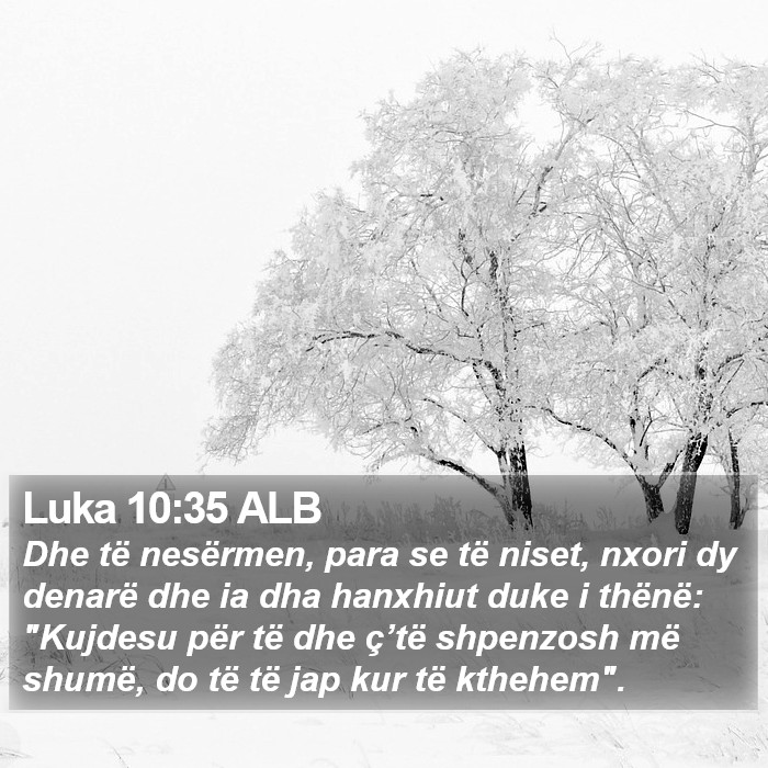 Luka 10:35 ALB Bible Study