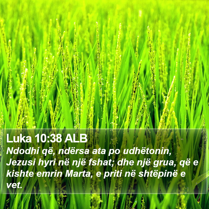 Luka 10:38 ALB Bible Study