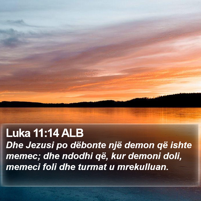 Luka 11:14 ALB Bible Study