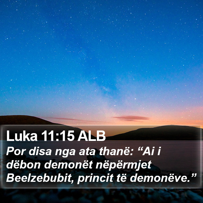 Luka 11:15 ALB Bible Study