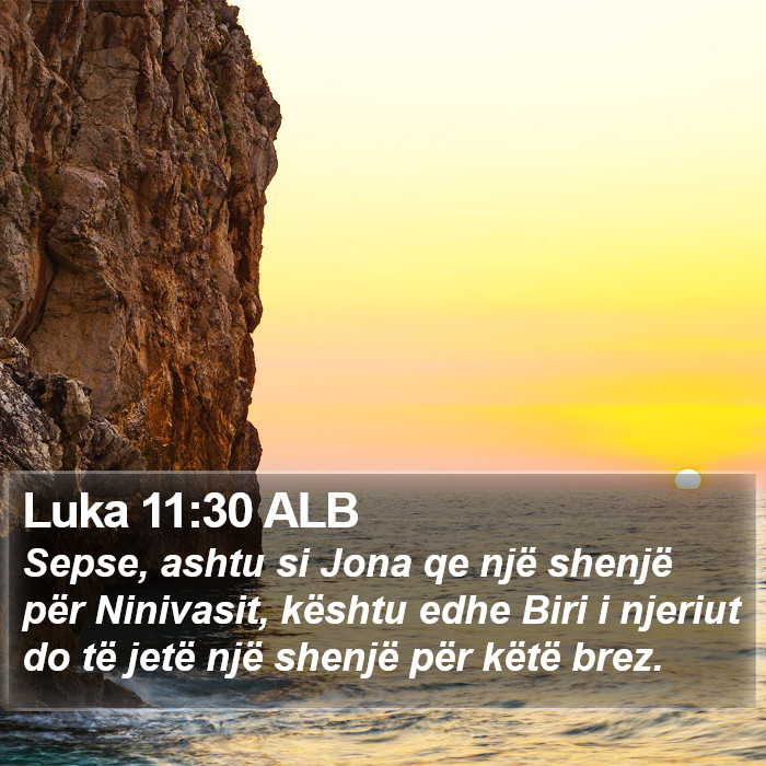 Luka 11:30 ALB Bible Study