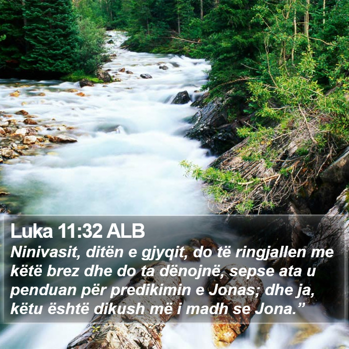 Luka 11:32 ALB Bible Study
