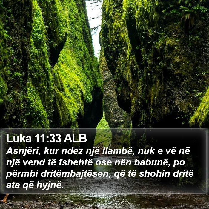 Luka 11:33 ALB Bible Study