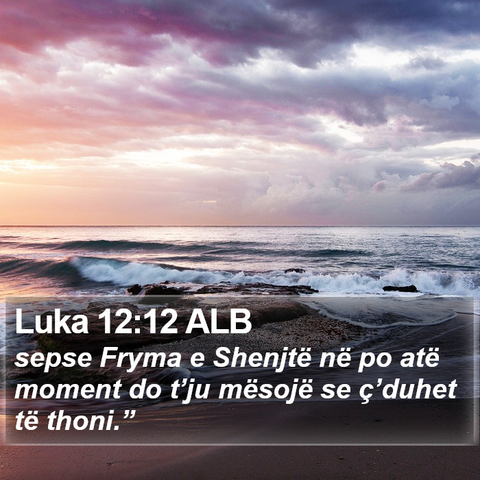 Luka 12:12 ALB Bible Study