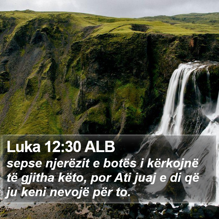 Luka 12:30 ALB Bible Study