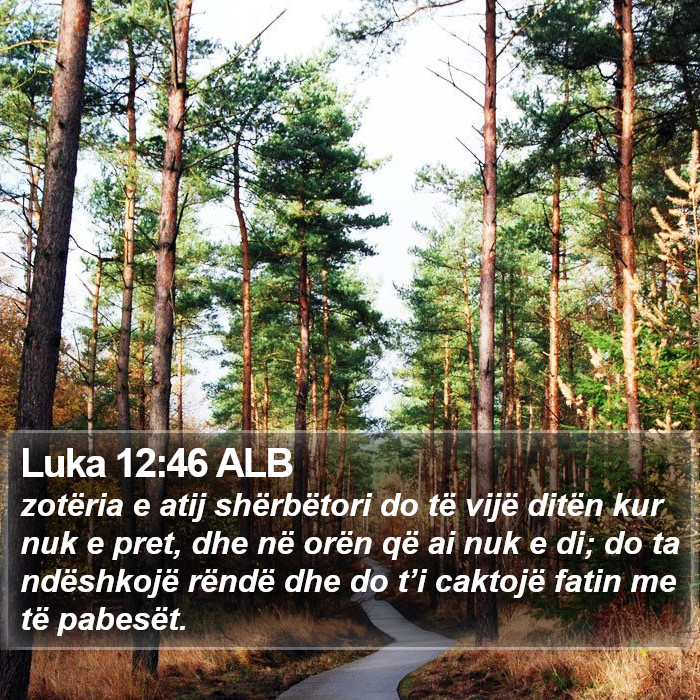 Luka 12:46 ALB Bible Study