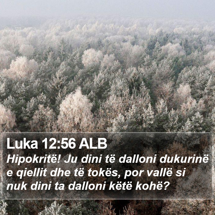 Luka 12:56 ALB Bible Study