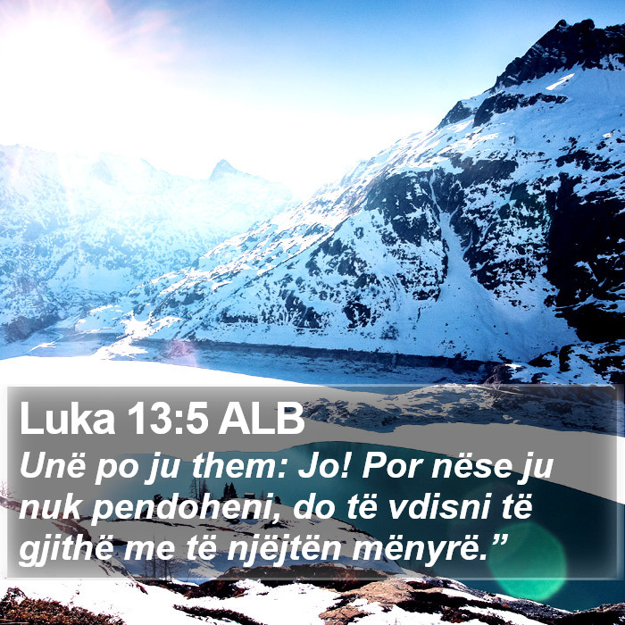 Luka 13:5 ALB Bible Study