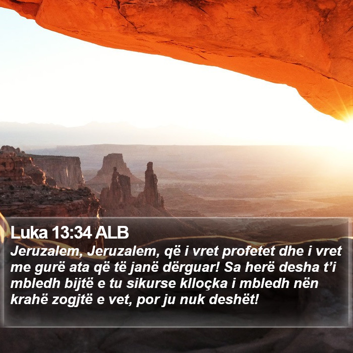 Luka 13:34 ALB Bible Study
