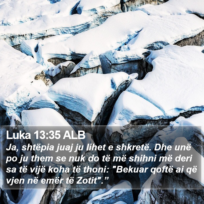 Luka 13:35 ALB Bible Study