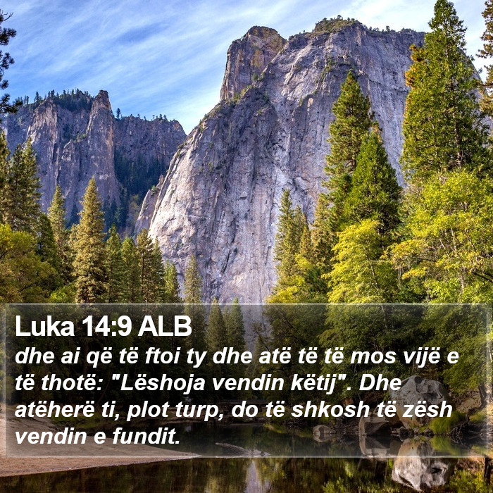 Luka 14:9 ALB Bible Study