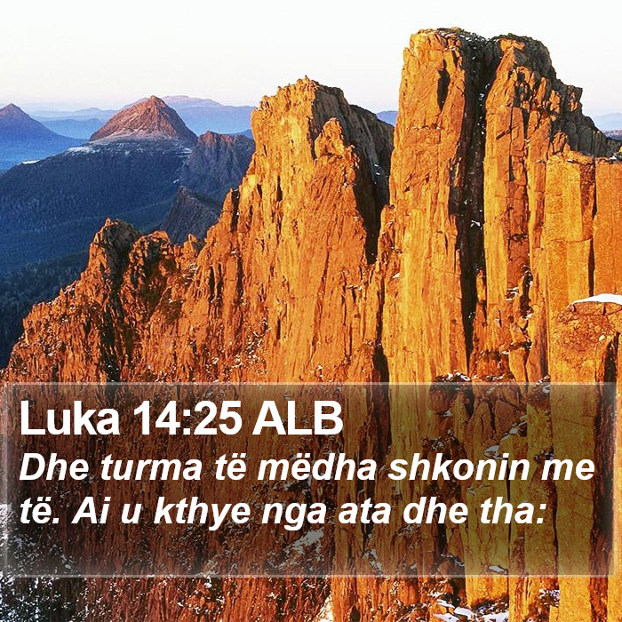 Luka 14:25 ALB Bible Study
