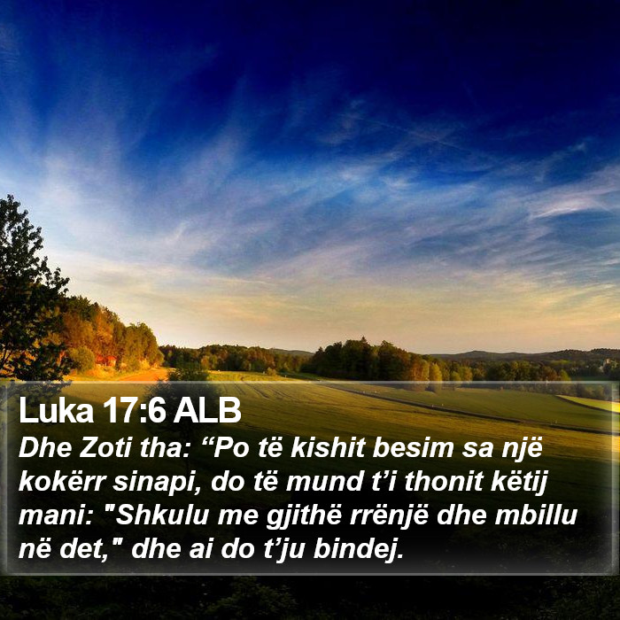 Luka 17:6 ALB Bible Study