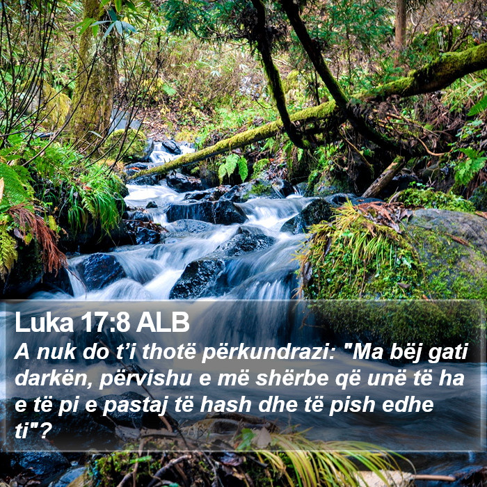 Luka 17:8 ALB Bible Study