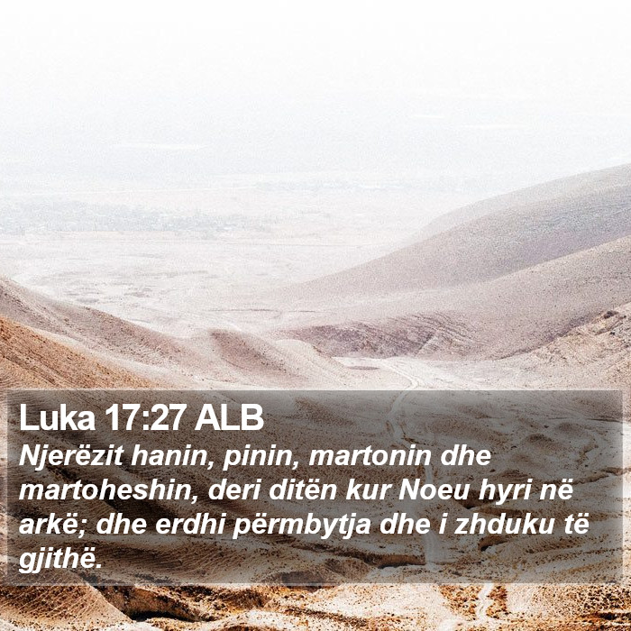 Luka 17:27 ALB Bible Study
