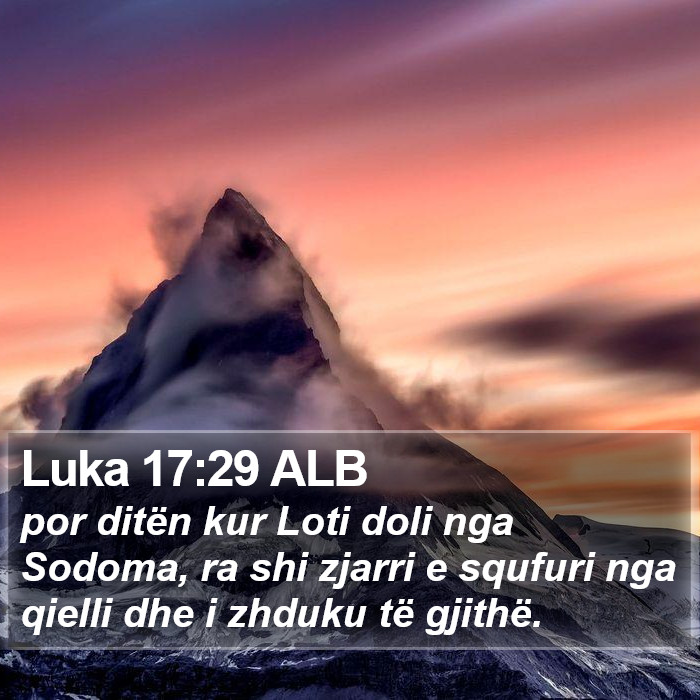 Luka 17:29 ALB Bible Study