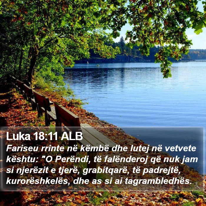 Luka 18:11 ALB Bible Study