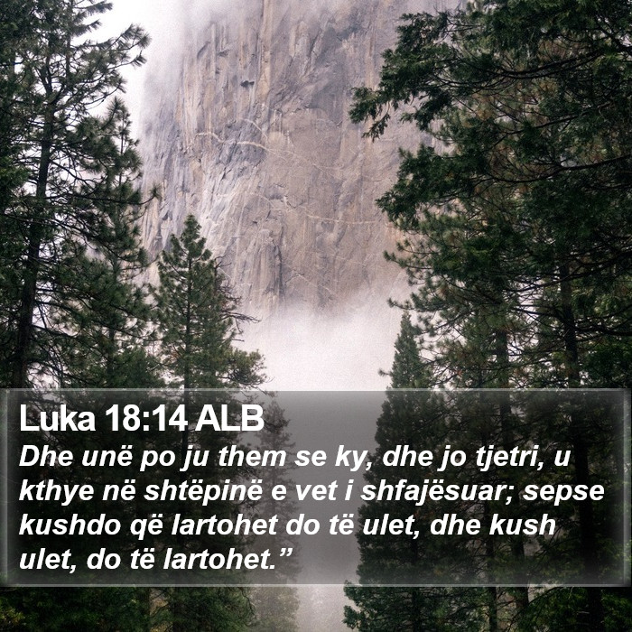 Luka 18:14 ALB Bible Study