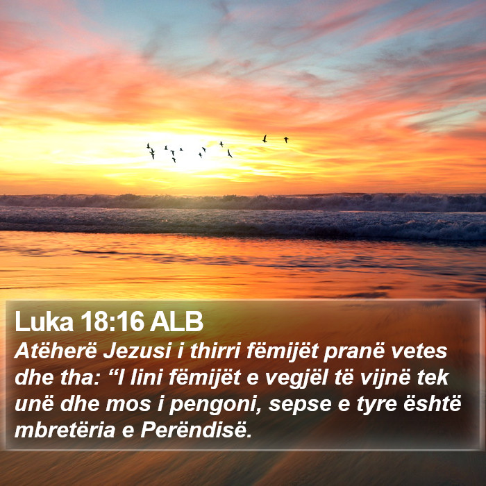 Luka 18:16 ALB Bible Study
