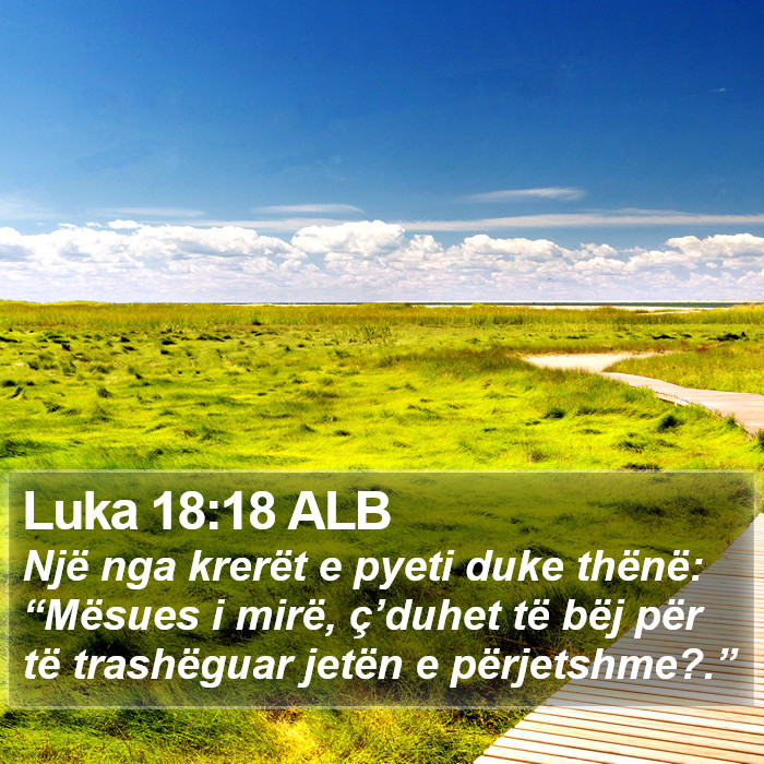 Luka 18:18 ALB Bible Study