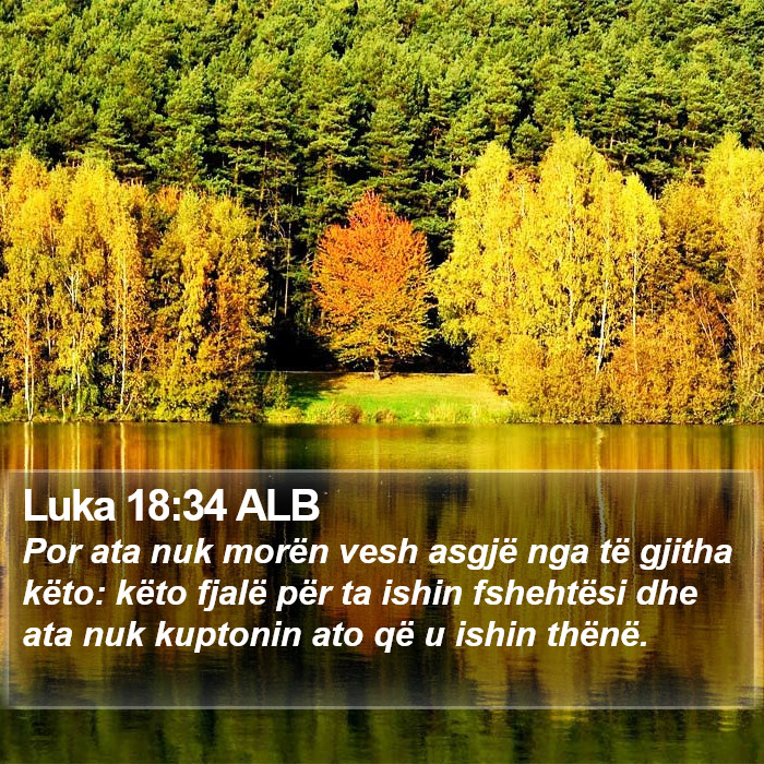 Luka 18:34 ALB Bible Study