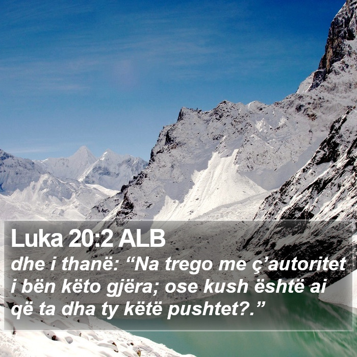 Luka 20:2 ALB Bible Study