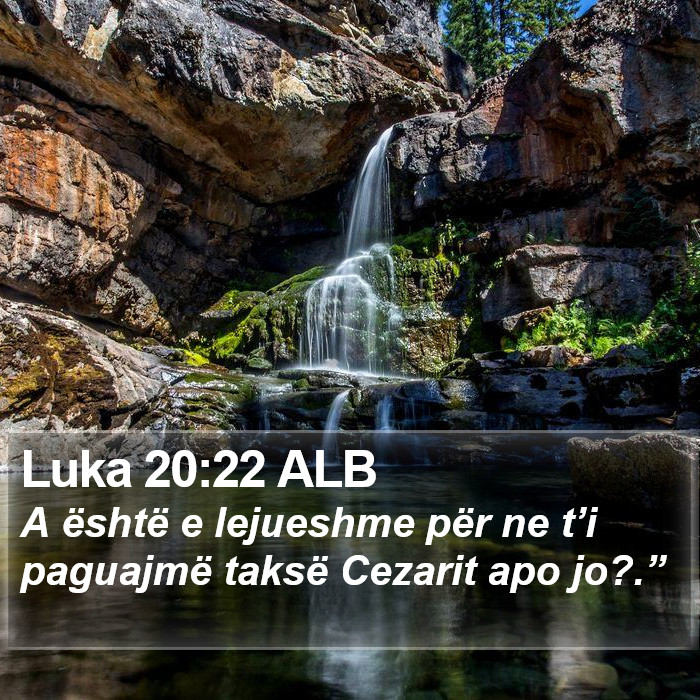 Luka 20:22 ALB Bible Study
