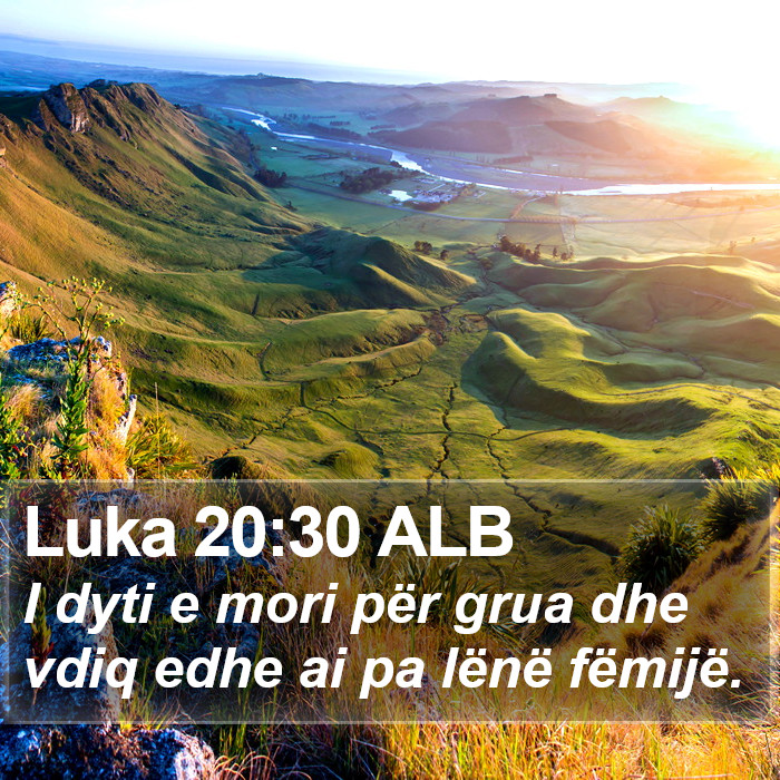 Luka 20:30 ALB Bible Study