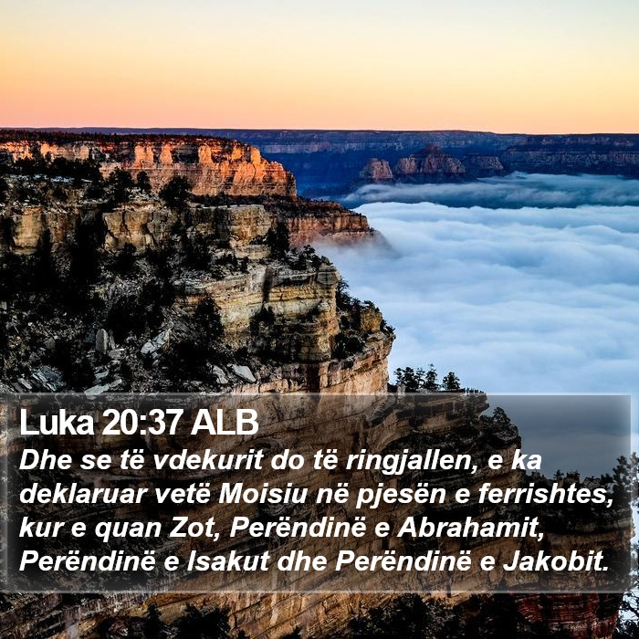 Luka 20:37 ALB Bible Study